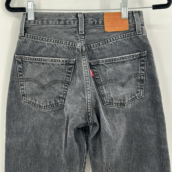 Levi's Premium 501 '90s Women's Jeans Stitch School- Black Size 24 - Picture 6 of 10